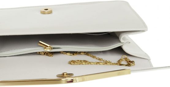 Girly HandBags Patent Faux Leather Envelope Clutch Bag Shoulder Bag Party - Image 4