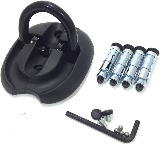 TRITON FLIP GROUND ANCHOR MOTORCYCLE STEEL MOTORBIKE FLOOR BLACK LOW PROFILE