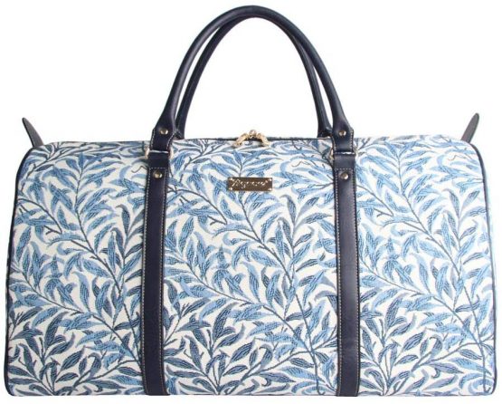 Signare Tapestry Large Duffel Bag Overnight Bags Weekend Bag for Women with William Morris Design (Willow Bough, BHOLD-WIOW)