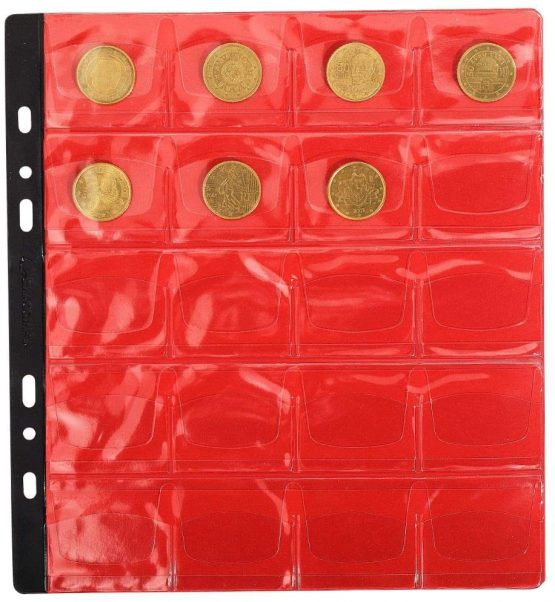 Exacompta Coin Album/Binder Refill Pages, 40 mm Pockets - Image 2