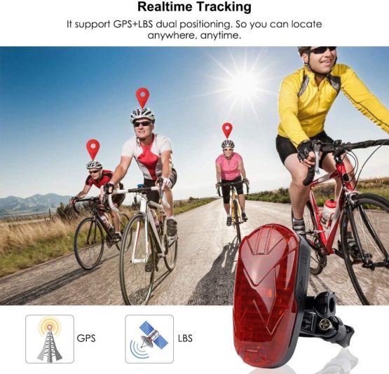 GPS Tracker Real Time Tracking GPS Bike Tracker Waterproof Riding Security Tracker GPS Finder with SOS Manual Alarm - Image 3