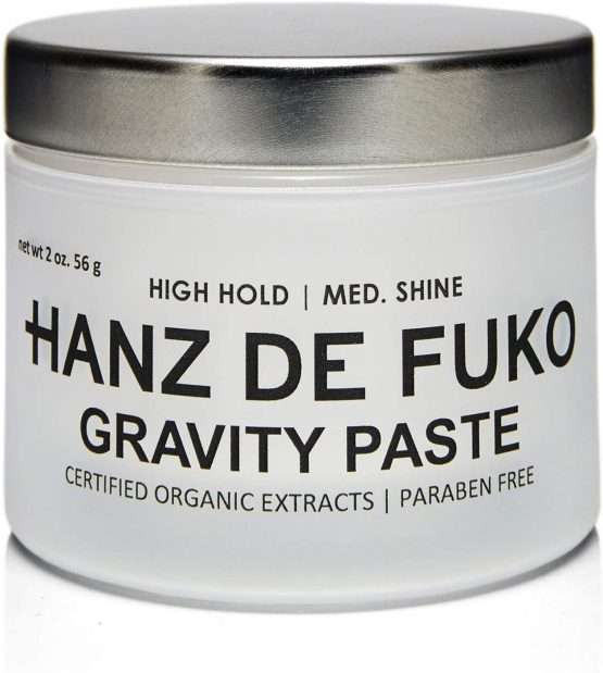 Hanz de Fuko Gravity Paste | Premium Styling Paste with Effortless High-Hold Low-Gloss Shine Finish | All Hair Types | 56g