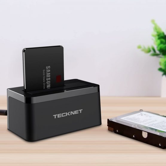 TECKNET USB 3.0 Hard Drives Docking Station for 2.5 Inch & 3.5 Inch SATA HDD (SATA I/II/III) Support 8TB & UASP, Tool-Free Installation - Image 2