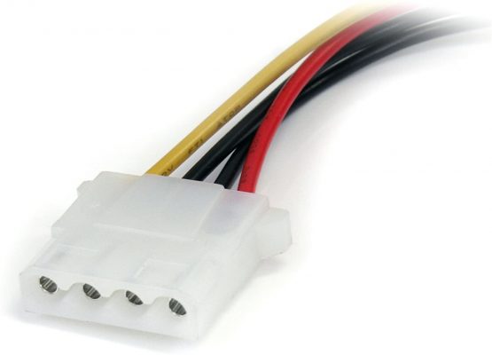 StarTech SATA to LP4 Power Cable Adapter - F/M - Power adapter - SATA power (M) to 4 pin internal power (F) - black - LP4SATAFM6IN, 12 inch/0.3 m - Image 3