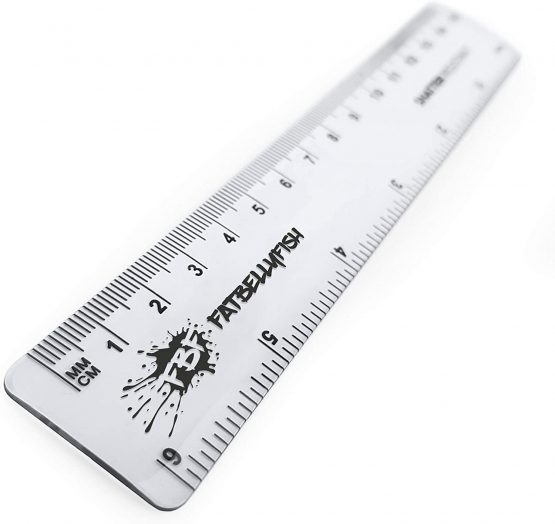 Fat Belly Fish - 6 Inch / 15cm Transparent Rulers - Shatter Resistant - Pack of 12 - Clear - Image 2