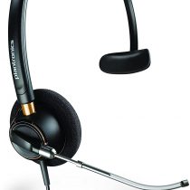 Plantronics EncorePro HW510 Monaural Voice Tube Headset, Black