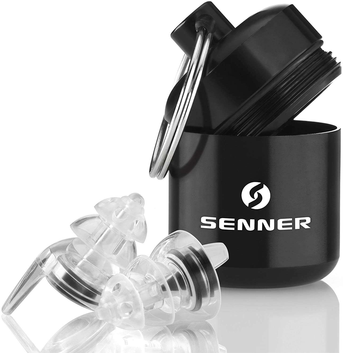 Senner MotoPro Reusable Hearing Protection- Ideal Ear Plugs for Motorcyclists with Aluminium Container Especially Light Ear Protectors to wear - Image 3
