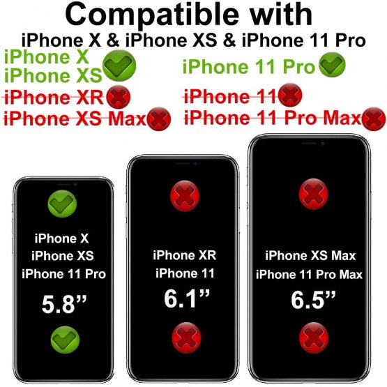 4youquality [2-Pack] iPhone XS, iPhone X & iPhone 11 Pro 5.8-inch Screen Protector, Tempered Glass Film [LifetimeWarranty][Scratch-Resistant] Screen Protector for iPhone X/XS & iPhone 11 Pro - Image 2