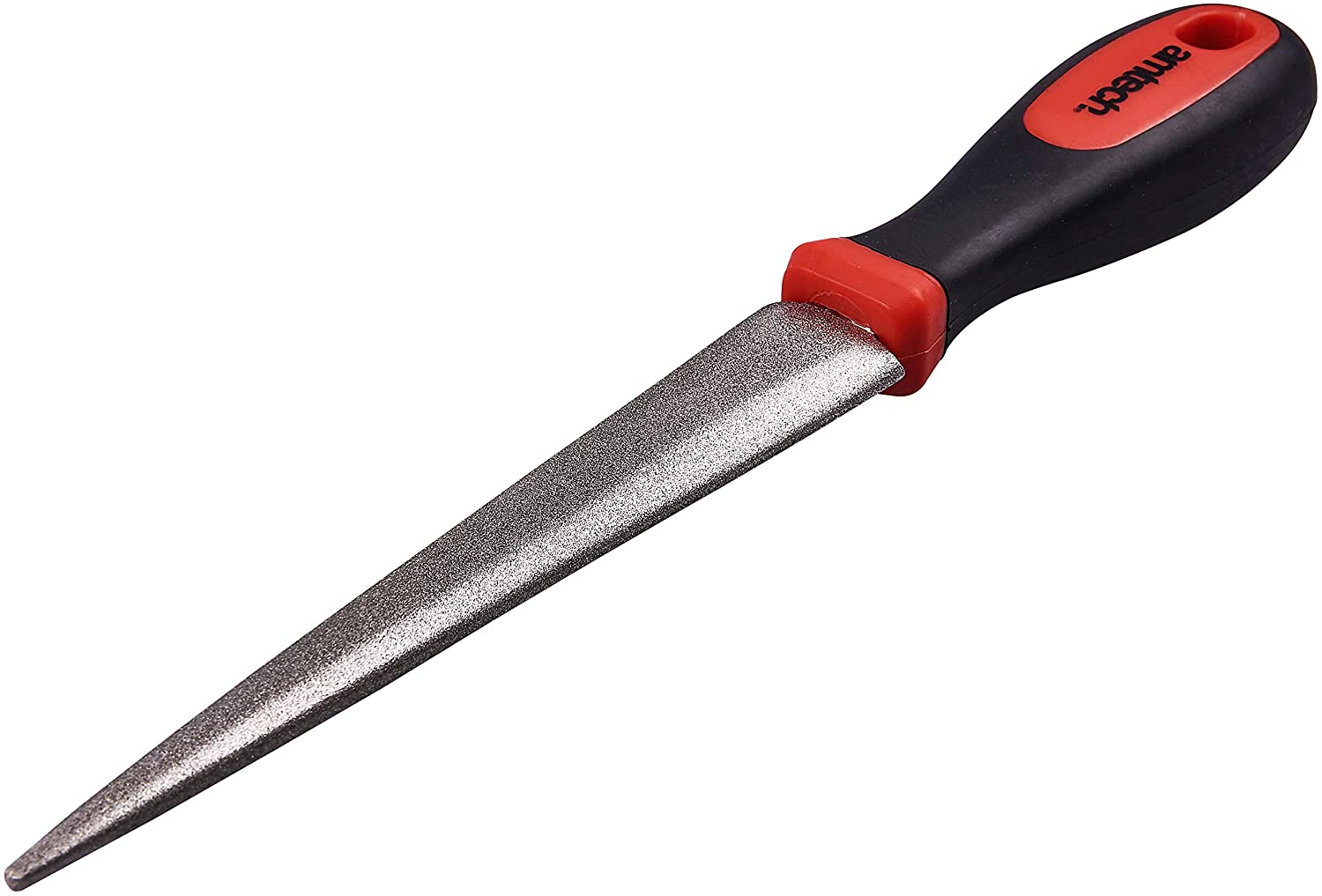 Amtech E2556 Diamond Sharpening File for Scissors Knives and Garden Tools, 2-Sided Flat and Curved, Black & Red - Image 2