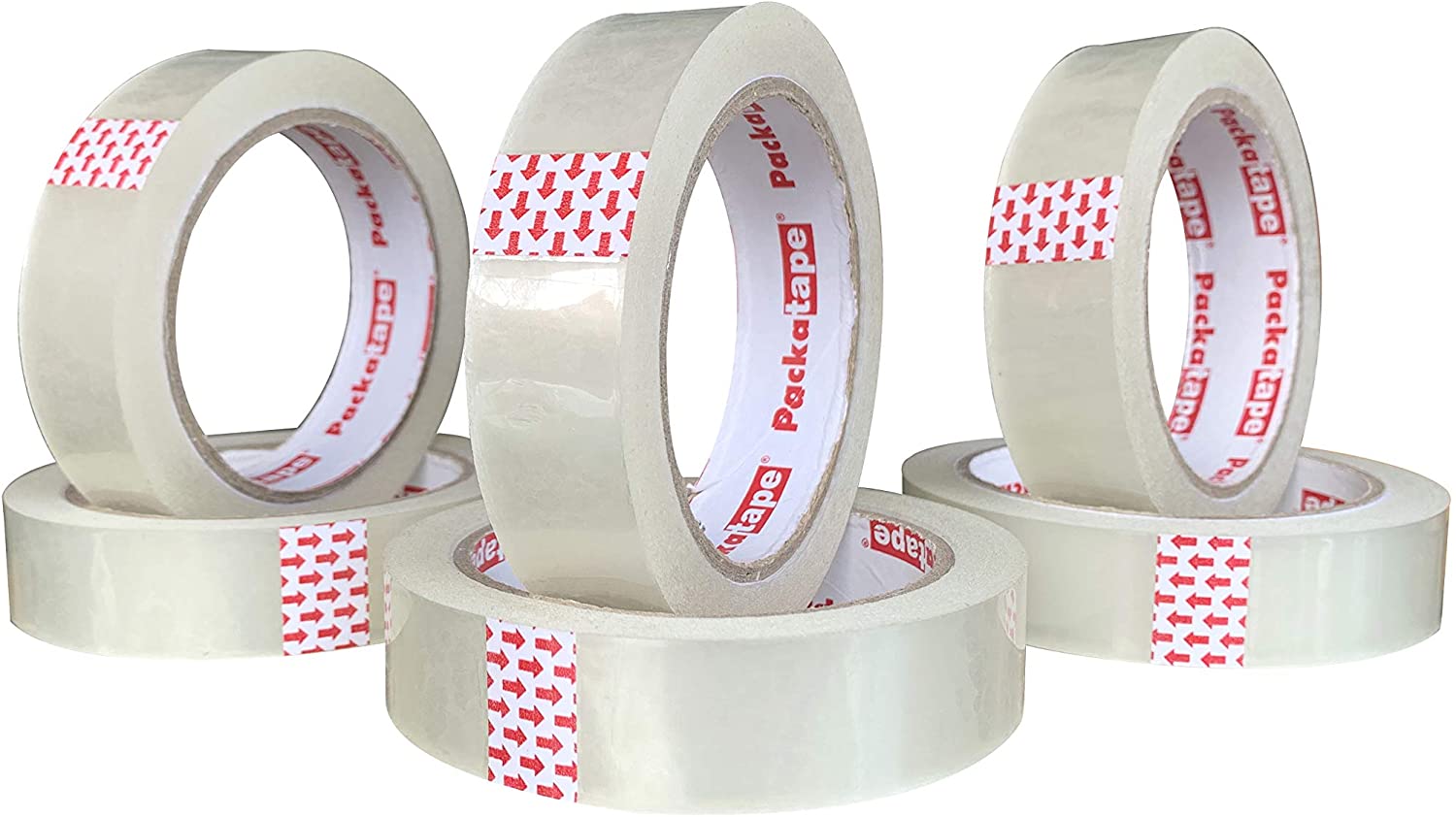 Packatape Cellotape 6 Extra Long Transparent Tape Rolls at 24mm x 66m