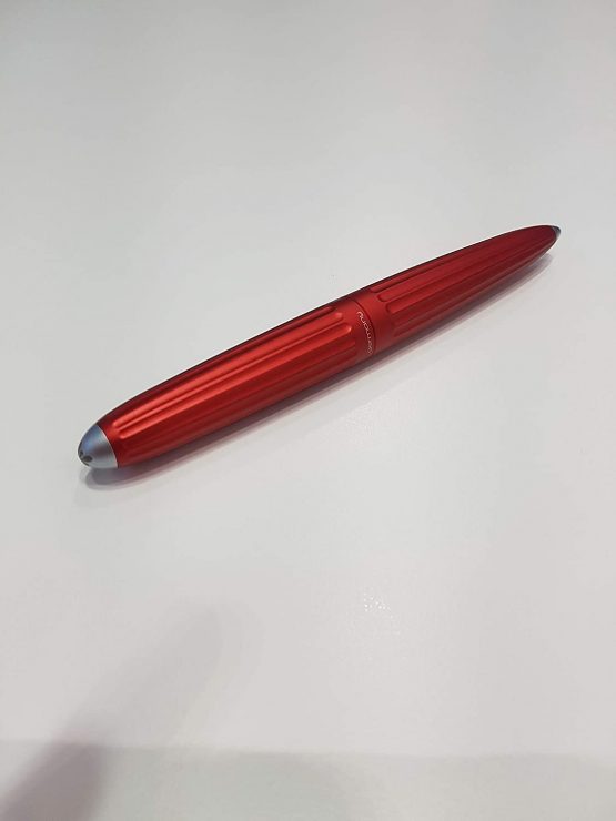 DIPLOMAT - Aero - Fountain Pen in Stainless Steel - Fine - Burned Red - Resistant and Elegant - High End - 5 Years Warranty - Image 2