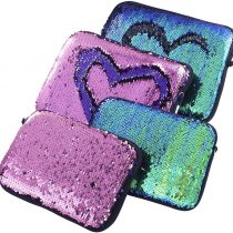 Set of 4 Sequin Clutch for Women Mermaid Purse Neoprene Crossbody Purse with Detachable Strap Clutch Purses - PAWHITS