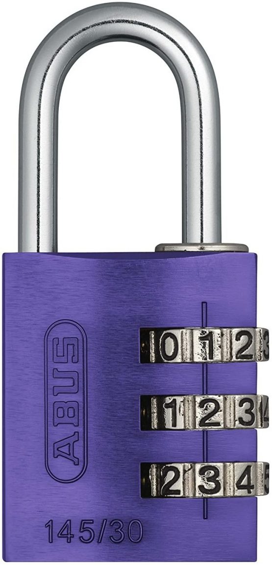 ABUS AB145/30 LILA Padlock, Lilac, 30