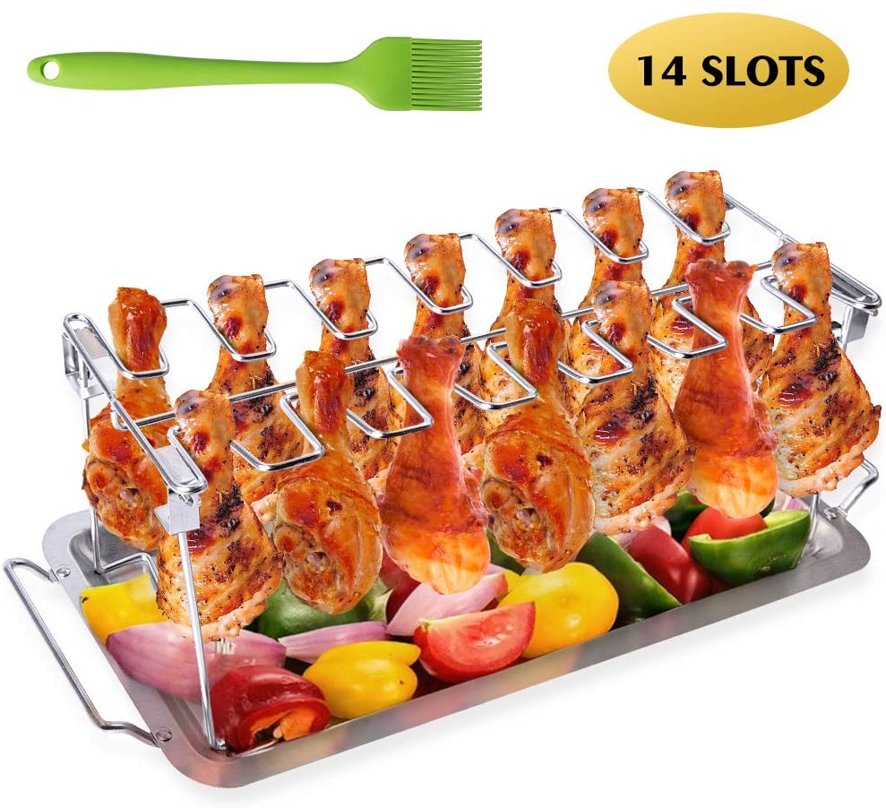 AISHN Chicken Leg Rack for Oven & Grill, Chicken Wing Grill Rack
