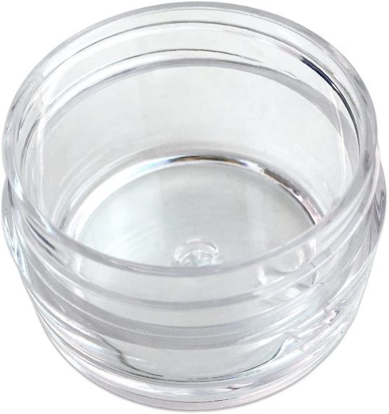 TRIXES 10 x 10ml Travel Pots with 5 Travel Spoons for Cosmetics Cream Makeup Balm Glitter - Image 3