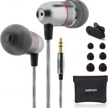 Betron ELR50B Earphones Headphones Wired In Ear Noise Isolating Earbuds Dynamic Bass 3.5mm Jack For iPhone iPad Smartphone Laptop MP3 Player CD Player Tablet etc