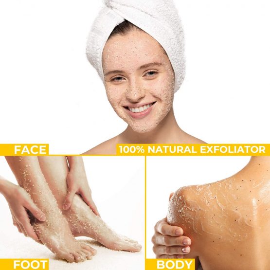 Dead Sea Salt Natural Organic Exfoliating Lemon & Mint Essential Oil Face Body & Foot Scrub. Cleansing, Hydrating, Firming, Dead Skin Ingrown Hairs, Anti Cellulite, Acne, Calluses Men & Women 500gr - Image 2