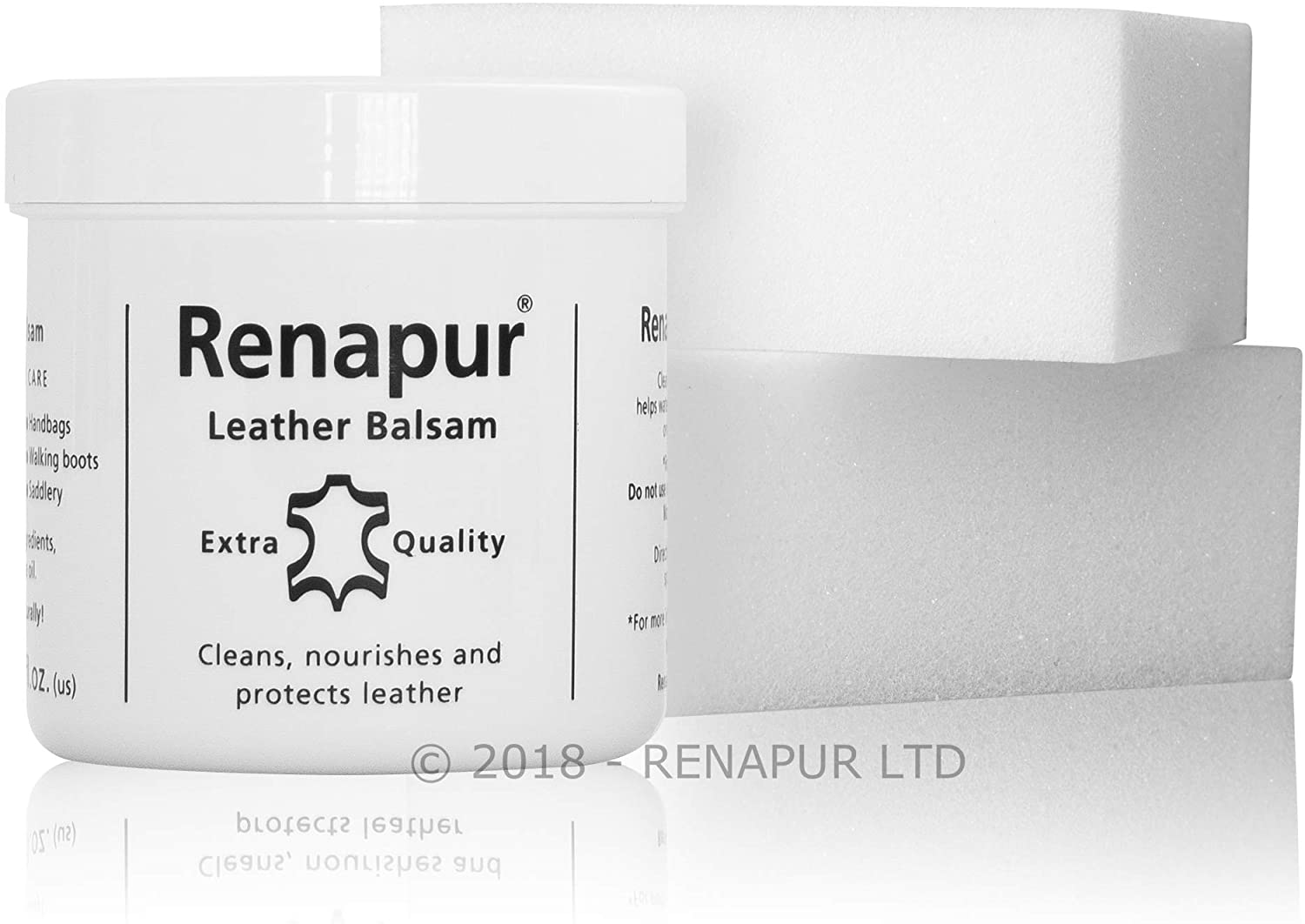 Renapur Leather Balsam, Natural Balm, Conditioner and Restorer 200 ml
