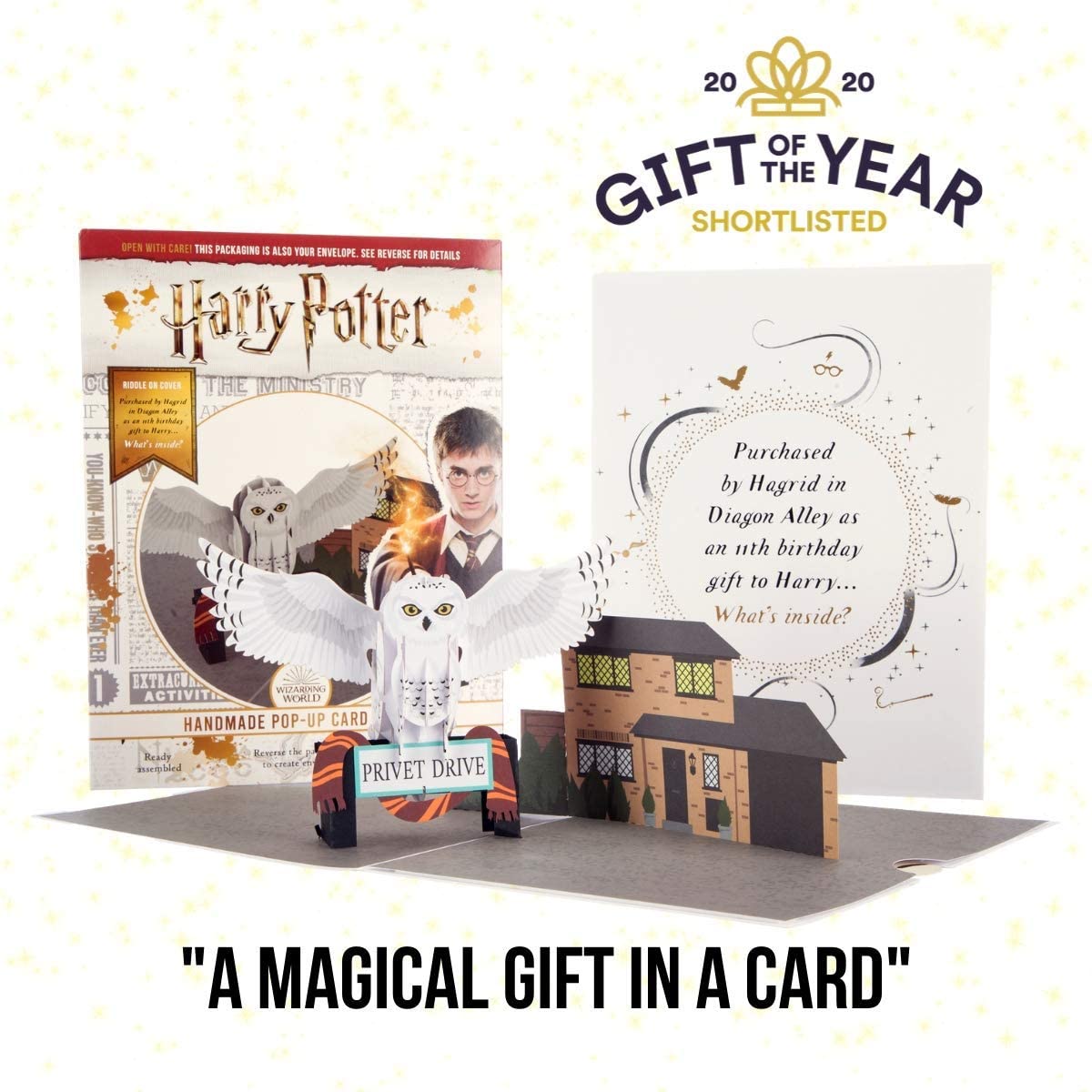 Cardology - Harry Potter Hedwig Pop-Up Card, 15cm x 20cm - Image 2