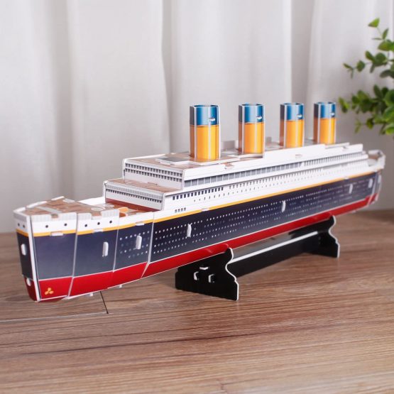 CubicFun 3D Puzzles Titanic Model Kits Ship and Boat Jigsaw Puzzles for Kids and Adults, Paper DIY Toy Gift and Decoration, 35 Pieces - Image 4