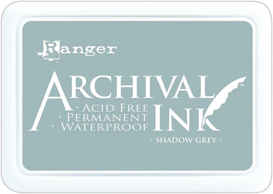 Ranger AIP52517 Archival Ink Pad Shadow Grey, 6.9 x 9.8 x 1.8 cm