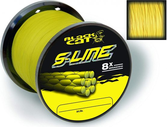 Black Cat Unisex – Adult's, ø0,55mm 450m 70kg,154lbs Gelb, Diameter: 0.55 mm, S-Line 450 m, 70 kg, 154 lbs, Yellow, 0,55 mm - Image 2