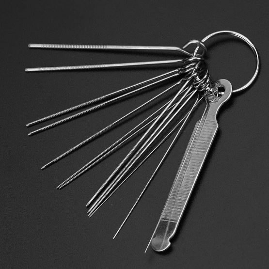 Guitar Nut Slot Files, 13Pcs Guitar Bridge and Saddle Nut Files Set for Guitar Repair Tool, Guitar Maintenance and Repair Tools - Image 2