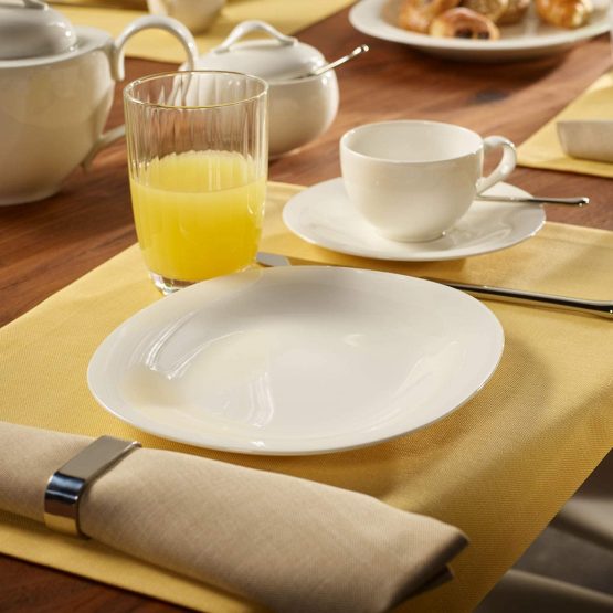 Villeroy & Boch New Cottage Basic Breakfast Plate, 23 x 19 cm, Premium Porcelain, White - Image 2
