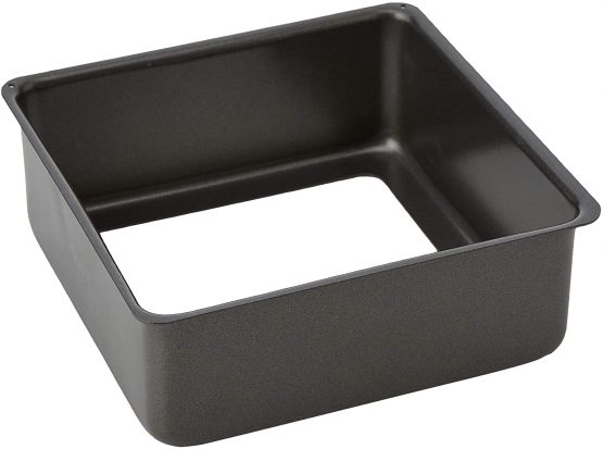 MasterClass KCMCHB62 15 cm Deep Cake Tin with PFOA Free Non Stick and Loose Bottom, 1 mm Carbon Steel, 6 Inch Small Square Pan, Grey - Image 2