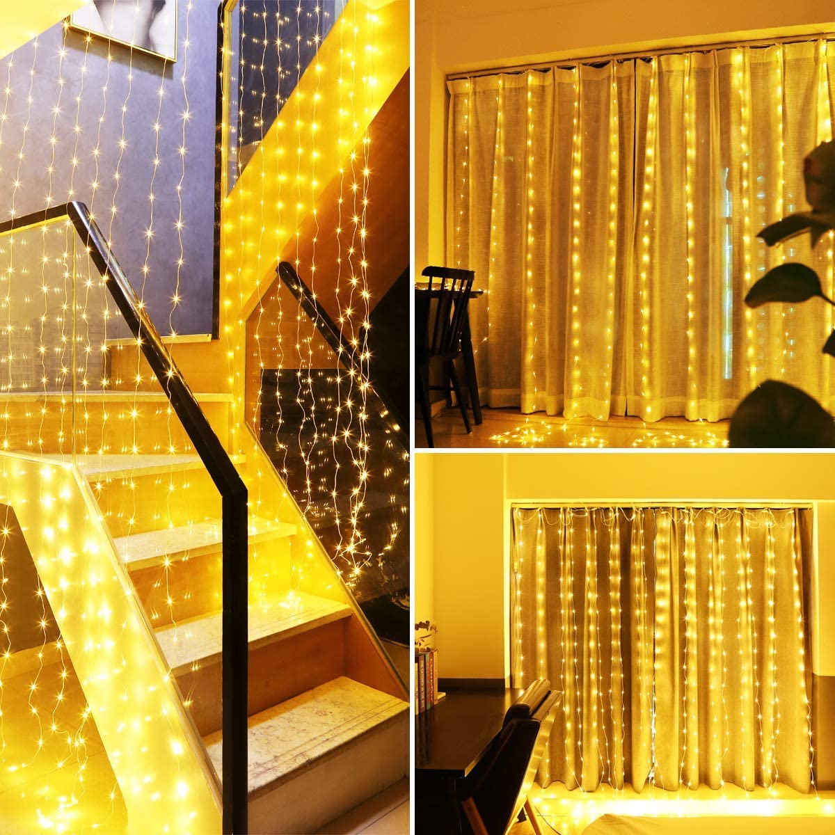 CORST 2MX2M Curtain Lights Plug in - Image 3