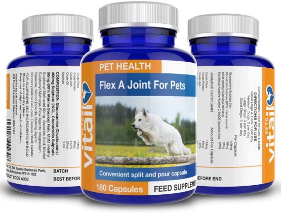 Flex A Joint for Pets. Glucosamine for Dogs and Cats Plus Chondroitin and MSM. 180 'Split and Pour' Capsules. - Image 4