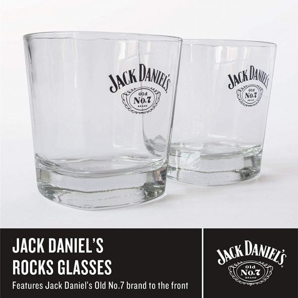 jack daniels whiskey glass gift set