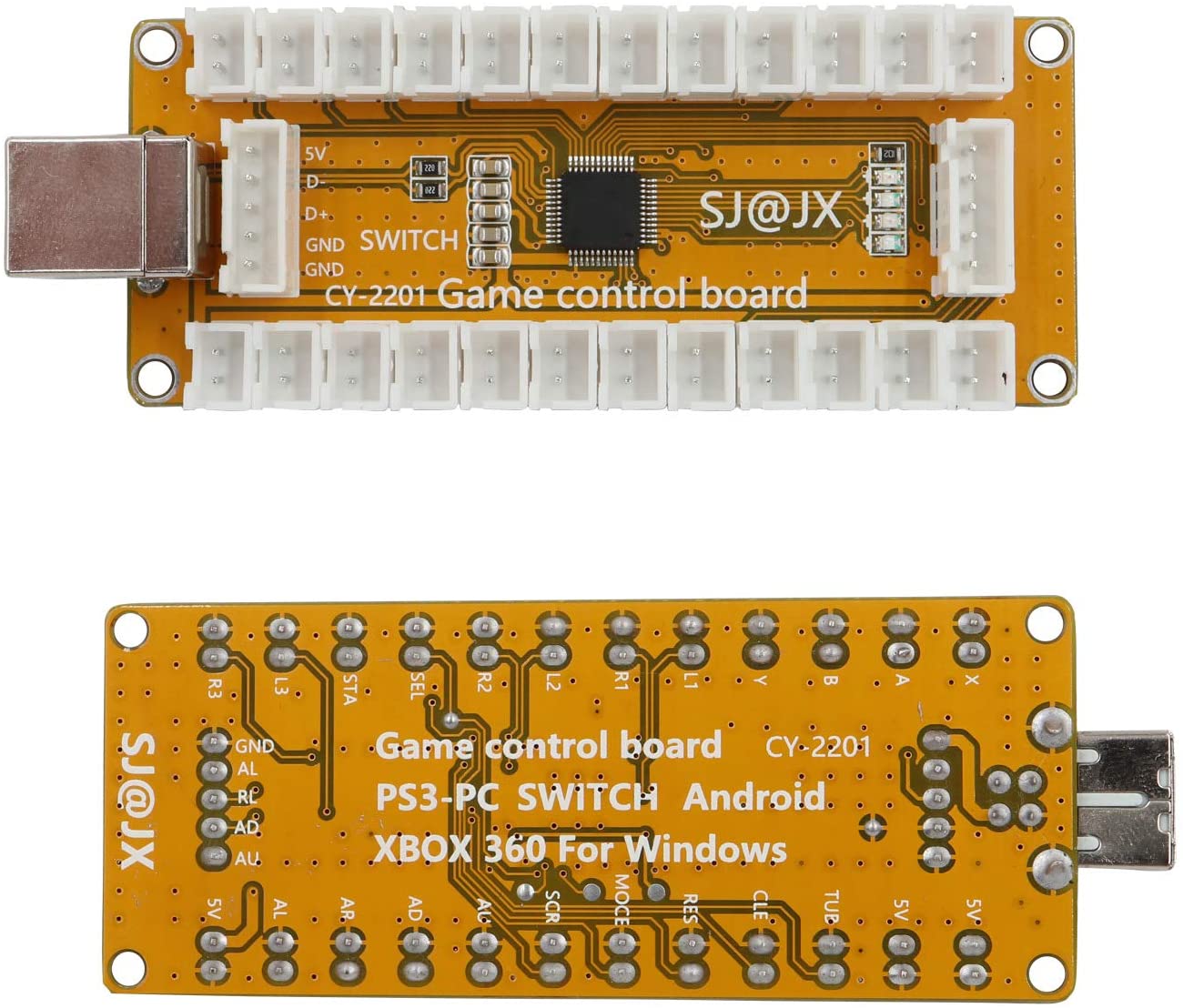 SJ@JX Arcade Game USB Encoder Zero Delay 2 Player Gamepad Button Joystick Controller for Nintendo Switch PC PS3 Raspberry Pi MAME - Image 3