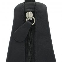 Ashlie Craft Logo Keyring with zipped leather pouch ACK1 Black