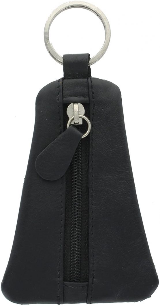 Ashlie Craft Logo Keyring with Zipped Leather Pouch ACK1 Pack of 5 Black - Image 3