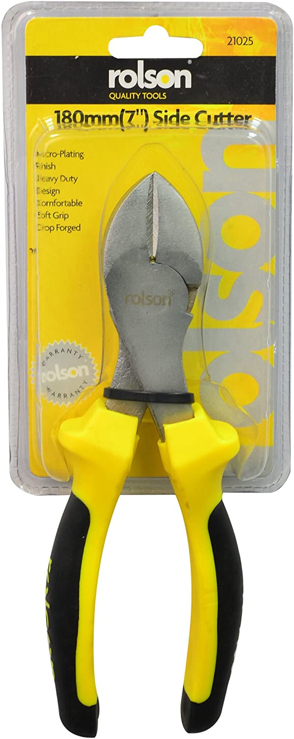 Rolson 21025 180mm Side Cutting Pliers, Tri-colour - Image 3