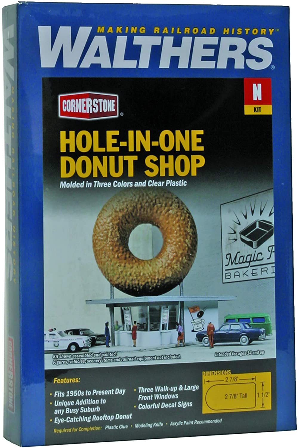 Walthers Cornerstone Hole-In-One Donut Shop Train, HO Gauge - Image 4
