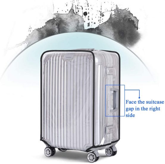 28 Inch Luggage Cover Protector Bag PVC Clear Plastic Suitcase Cover Travel Luggage Sleeve Protectors - Image 2