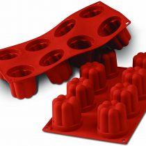 Silikomart 20.051.00.0060 Silicone Mould No. 8 Bavarois/Ladyfinger, Terracotta