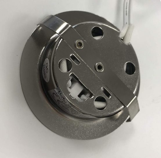 Leyton Lighting 12v 20w halogen recessed downlight chrome warm white low voltage (Driver Required) - Image 3