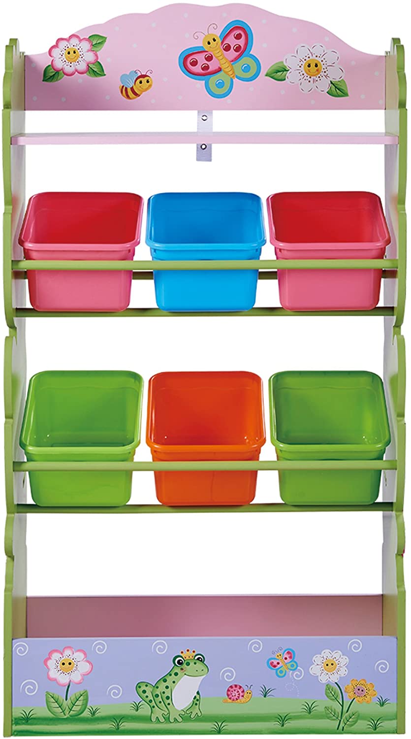 Fantasy Fields Children Magic Garden Wooden Toy Storage Tidy Organiser TD-12710A, Pink - Image 4