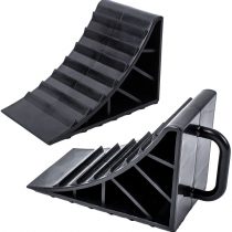 ProPlus Wheel chock plastic with handle set of 2 pieces
