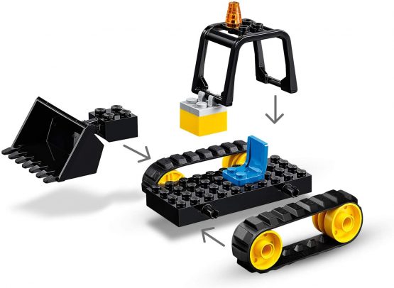 City Great Vehicles LEGO 60252 Construction Bulldozer Toy with Starter Brick and Crane, for Preschool Kids 4+ - Image 4