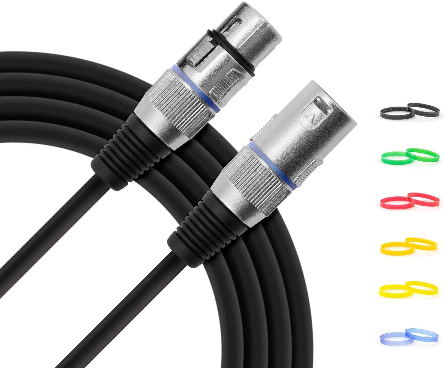 TIGER MIC4-03 Microphone Cable - XLR-m to XLR-f - 3 Metres, Black