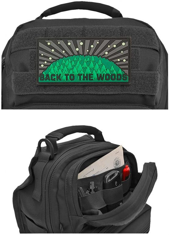 Brandit Messenger Bag US Cooper Every Day Carry Sling, Color:Woodland - Image 4