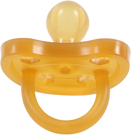 SWEETIE Rubber Pacifier Natural Rubber Pacifier Rounded Heart Shape Rubber 1 Count (0-6 Small) - Image 4