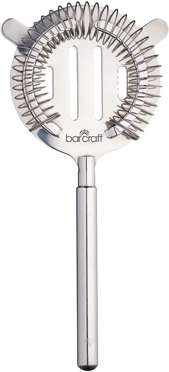 BarCraft Hawthorne Cocktail Strainer, Stainless Steel, 9 x 20 cm