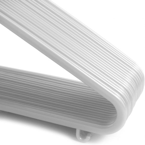 Hangerworld 18 White Plastic 30cm Childrens Coat Clothes Garment Trouser Skirt Bar Baby Toddler Hangers. - Image 4