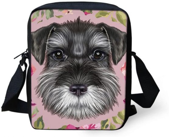 HUGS IDEA Women Girl Mini Crossbody Bags Sling Shoulder Bag Yorkshire Terrier Pattern Handbag Cellphone Pouch