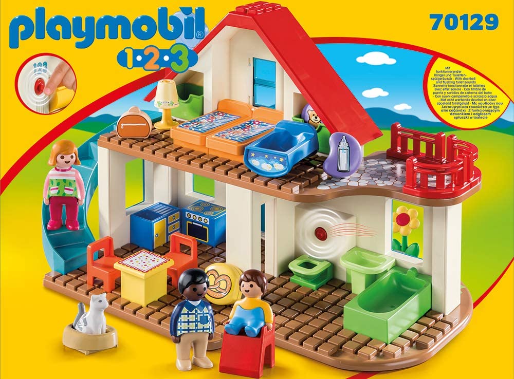Playmobil 1.2.3 70129 Family House, For Children Ages 18 Months, Multicoloured, standard size - Image 3